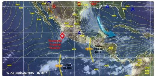 Lluvias afectarán a gran parte del territorio mexicano