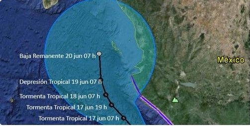 Alerta naranja para Michoacán y Colima por huracán Carlos