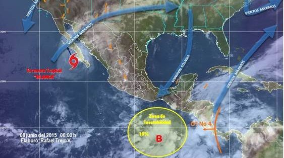 Alertan por lluvias intensas en Guerrero, Oaxaca y Chiapas