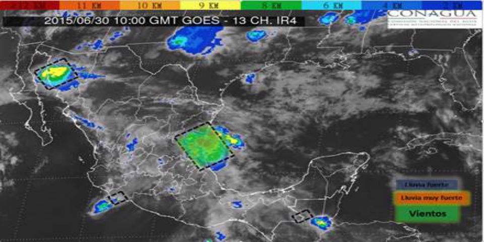 Las lluvias persistirán el día de hoy en todo el país