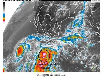 Blanca desciende a depresión tropical