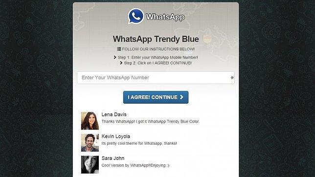 WhatsApp azul: nueva estafa en Internet WhatsApp azul: nueva estafa en Internet