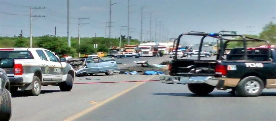 Choque en carretera de NL deja 3 muertos Choque en carretera de NL deja 3 muertos