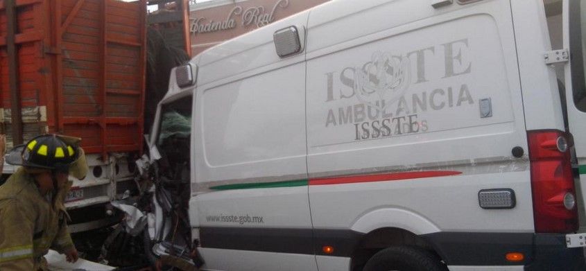 Un paciente muere tras choque de ambulancia