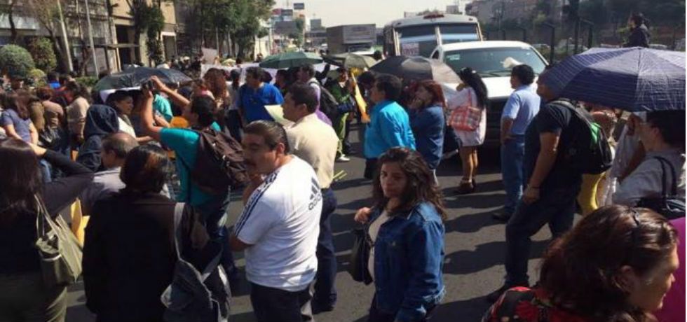 Bloqueo en calzada de Tlalpan