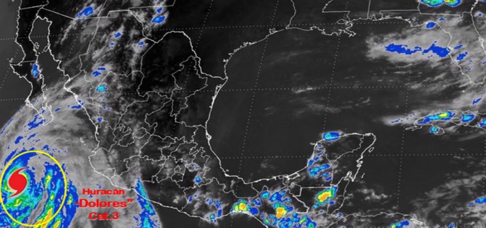 Huracán Dolores se debilita a categoría 3