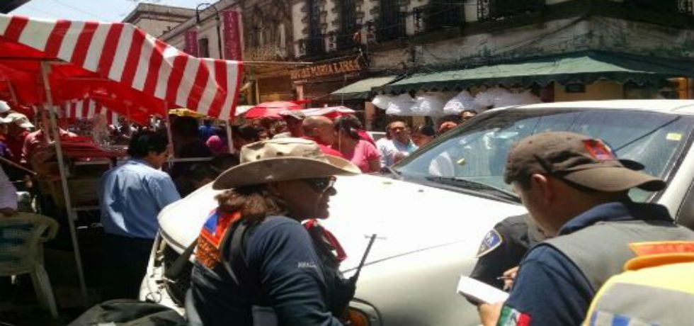 Atropellan a tres personas en el Centro