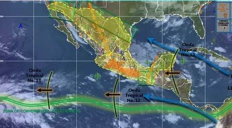 Continuarán las lluvias en gran parte del país