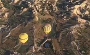Espectáculo de globos aerostáticos en Capadocia, Turquía
