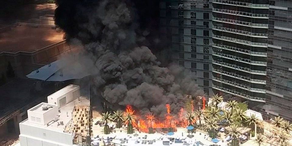 Incendio en hotel de Las Vegas deja dos heridos