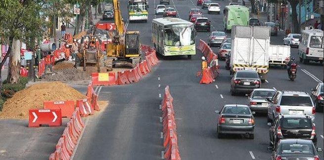 Cierran Eje 5 norte por construcción de L6 del Metrobús Cierran Eje 5 norte por construcción de L6 del Metrobús