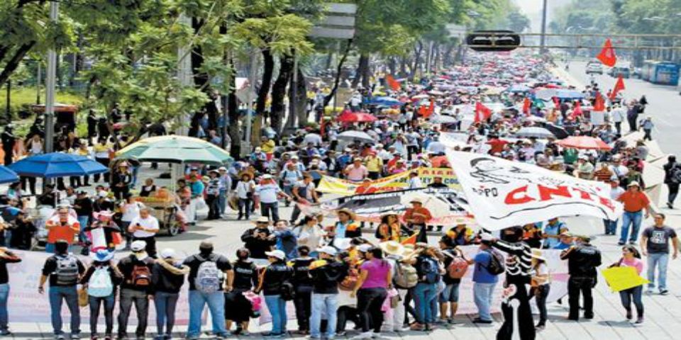 La CNTE reactiva sus protestas en 9 estados