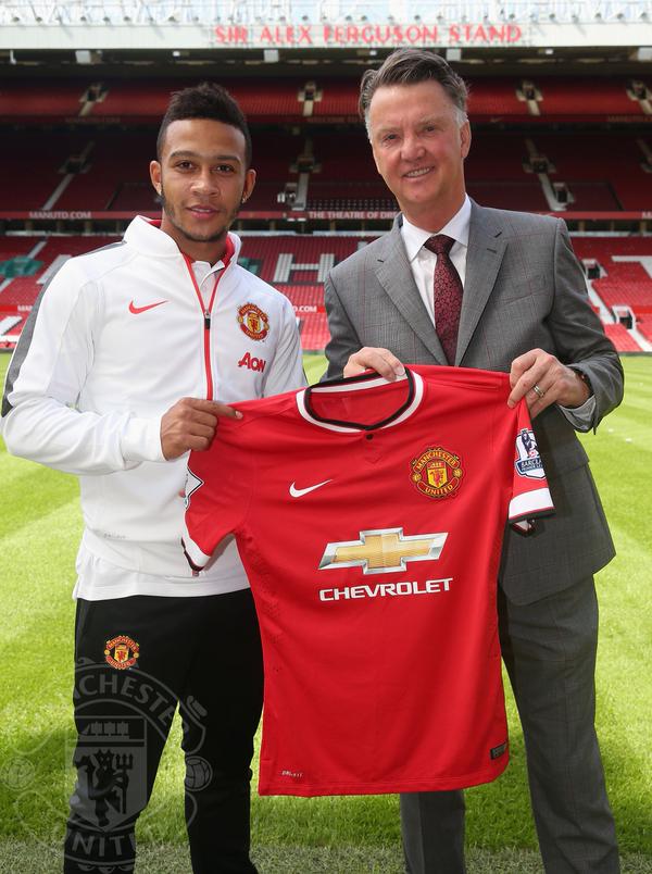 Los futbolistas que más playeras venden en el mundo - memphis-depay-van-gaal