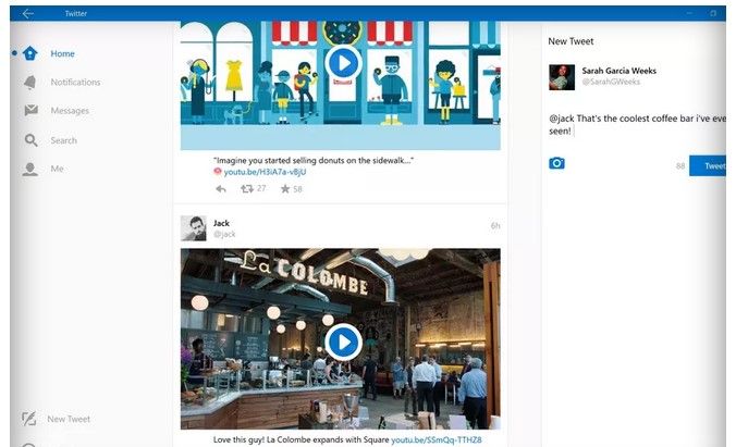 Twitter anuncia cambios para Windows 10