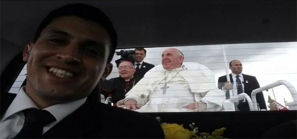 La selfie más popular con el papa Francisco