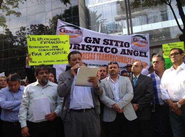 Fue un autoataque de Uber: taxistas capitalinos