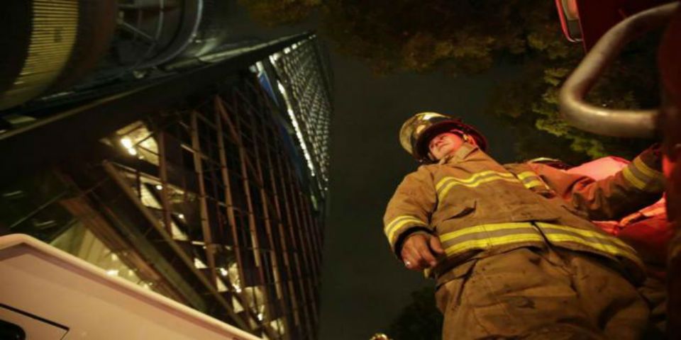 Incendio en la Torre Bancomer