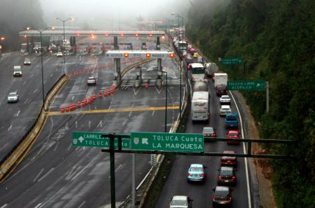 Permanecerán abiertos todos los carriles de la México-Toluca