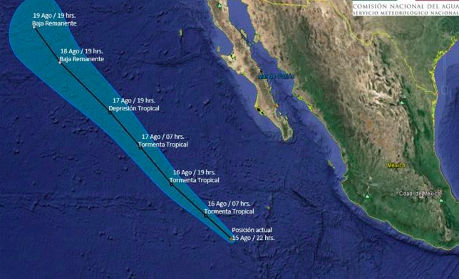 Se forma la depresión tropical 11-E