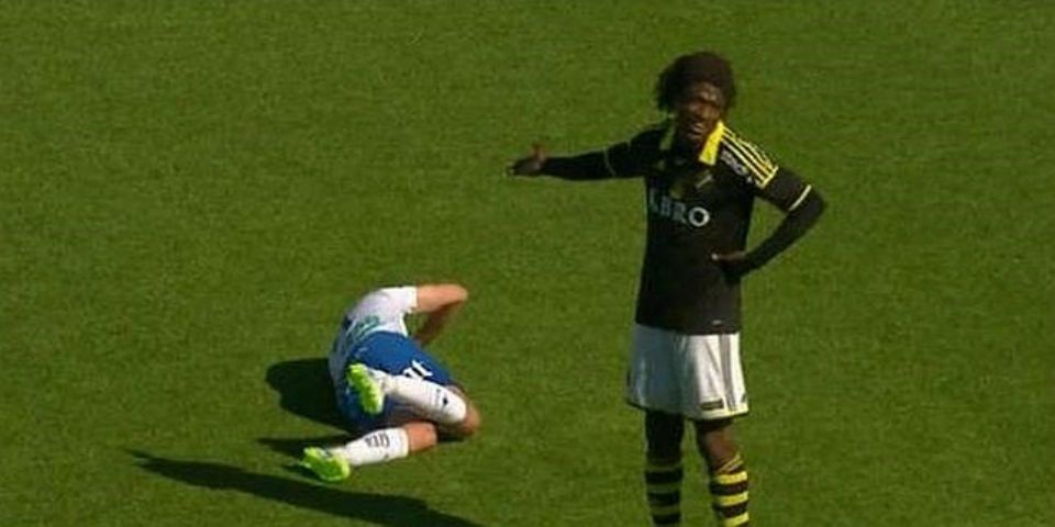 Una de las peores simulaciones en el futbol