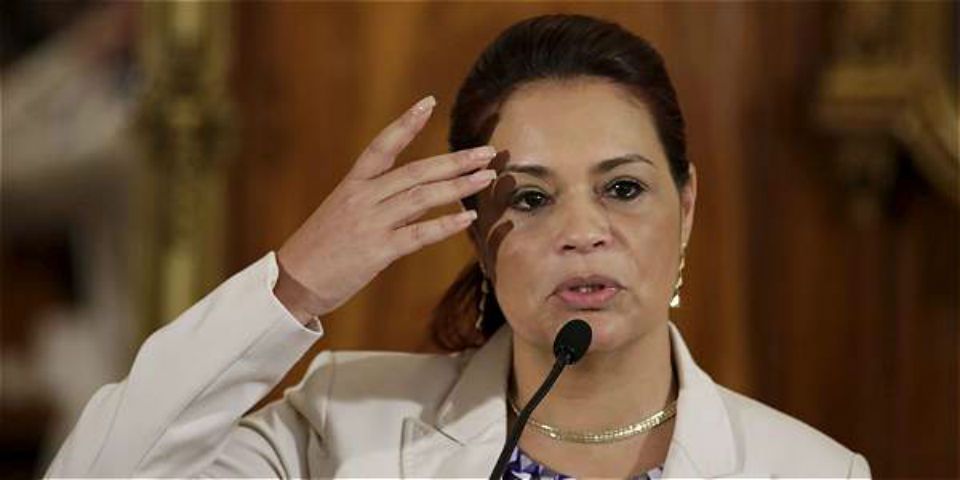 Detienen a la ex vicepresidenta de Guatemala