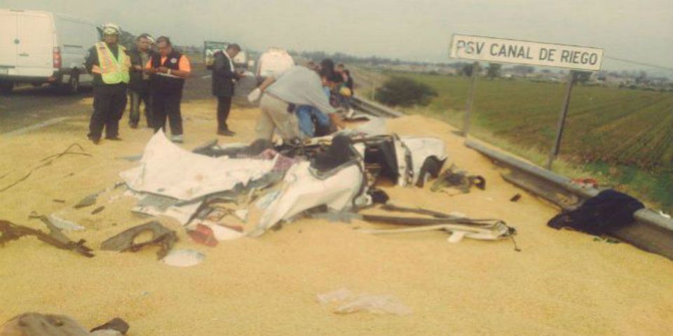 Tráiler aplasta a familia en Guanajuato