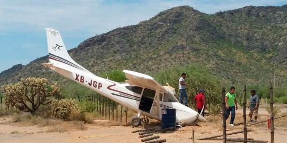 Avioneta se desploma en Caborca. Hay un herido