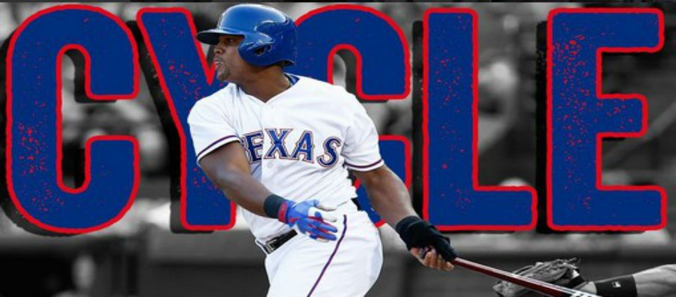 Adrián Beltré batea el ciclo