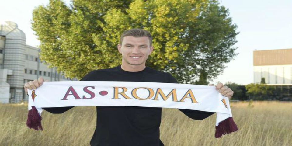 Edin Dzeko cambia el Manchester City por la Roma