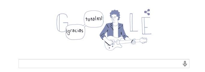 Google celebra el cumpleaños 56 de Cerati Google celebra el cumpleaños 56 de Cerati