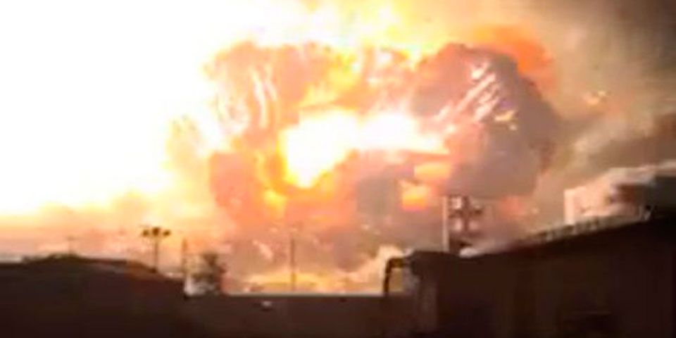 Video: explosión cerca de planta química en China