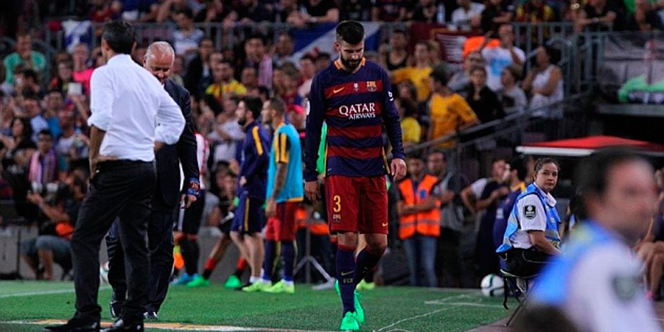 Se perdería Piqué entre 4 y 12 partidos