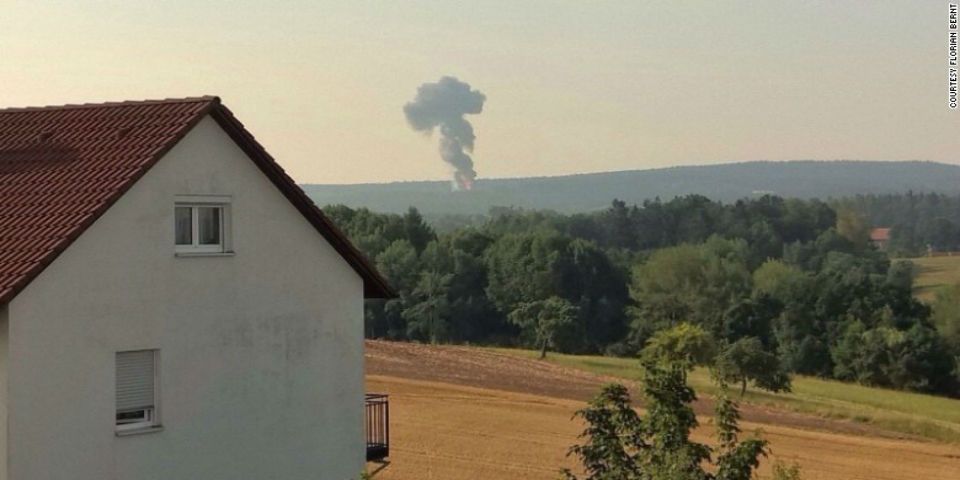 Se estrella un F-16 estadounidense en Alemania