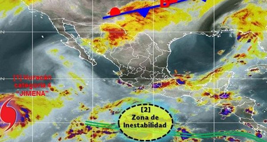 Huracán Jimena alcanza categoría cuatro