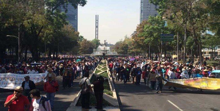 Hoy habrá cuatro manifestaciones en la Ciudad de México