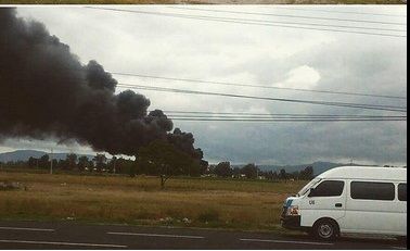 Explosión e incendio en San Juan Tecamachalco