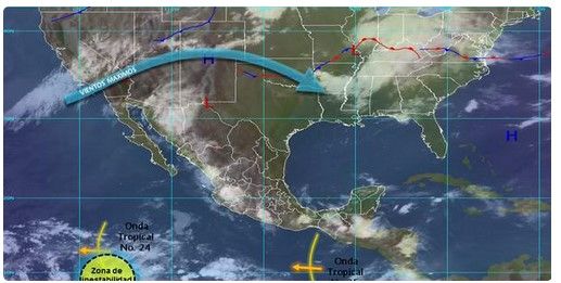 Continuará calor y lluvia en gran parte del país