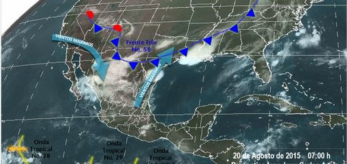 Se prevén lluvias en varias zonas del país