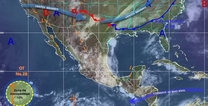 Las lluvias dominarán gran parte del país