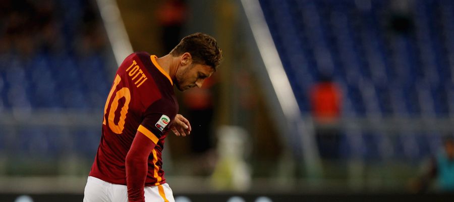 Francesco Totti también se lesionó este fin de semana