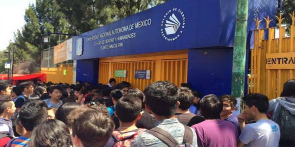 También sin clases el CCH Naucalpan