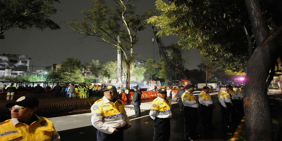 Retiran campamento de manifestantes en Río Mixcoac