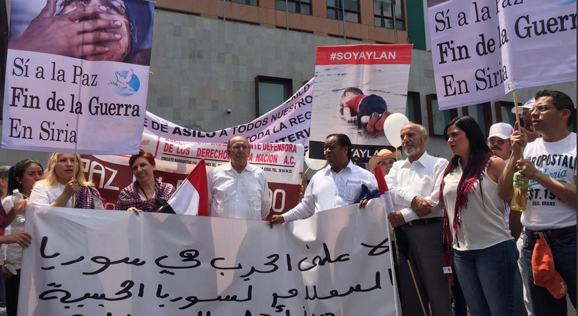 Marchan en México por la paz en Siria