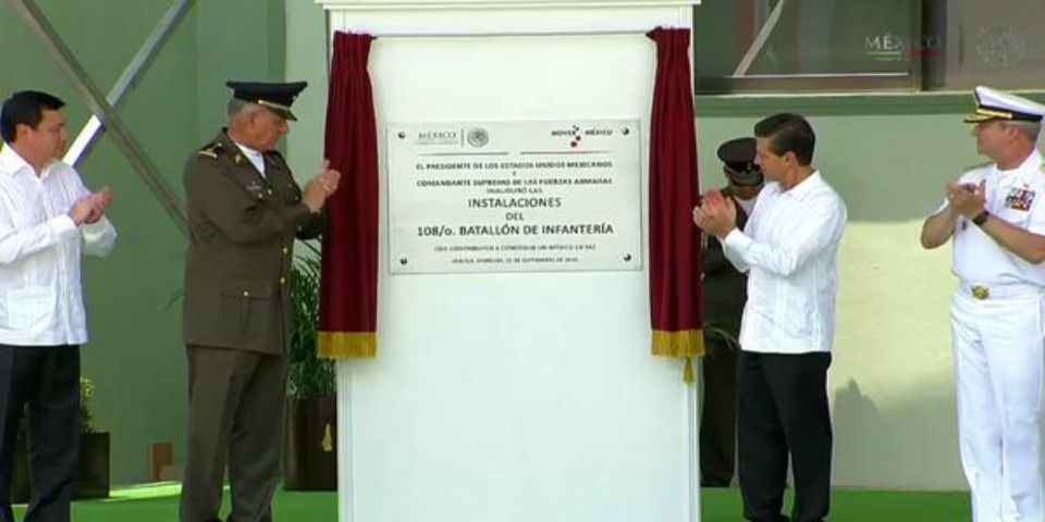 EPN inaugura instalaciones de Campo Militar de Morelos