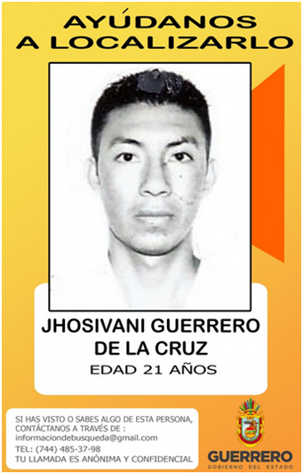 Anuncia Vidulfo Rosales identificación de restos de Jhosivani Guerrero, normalista desaparecido de Ayotzinapa - Jhosivani-Guerrero-de-la-Cruz
