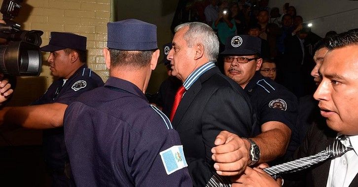 Dictan prisión provisional al expresidente de Guatemala Dictan prisión provisional al expresidente de Guatemala