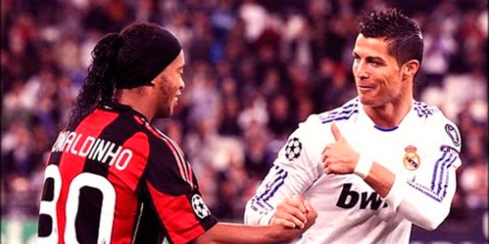 Ronaldinho ‘enfrenta’ a CR7 y Ronaldo