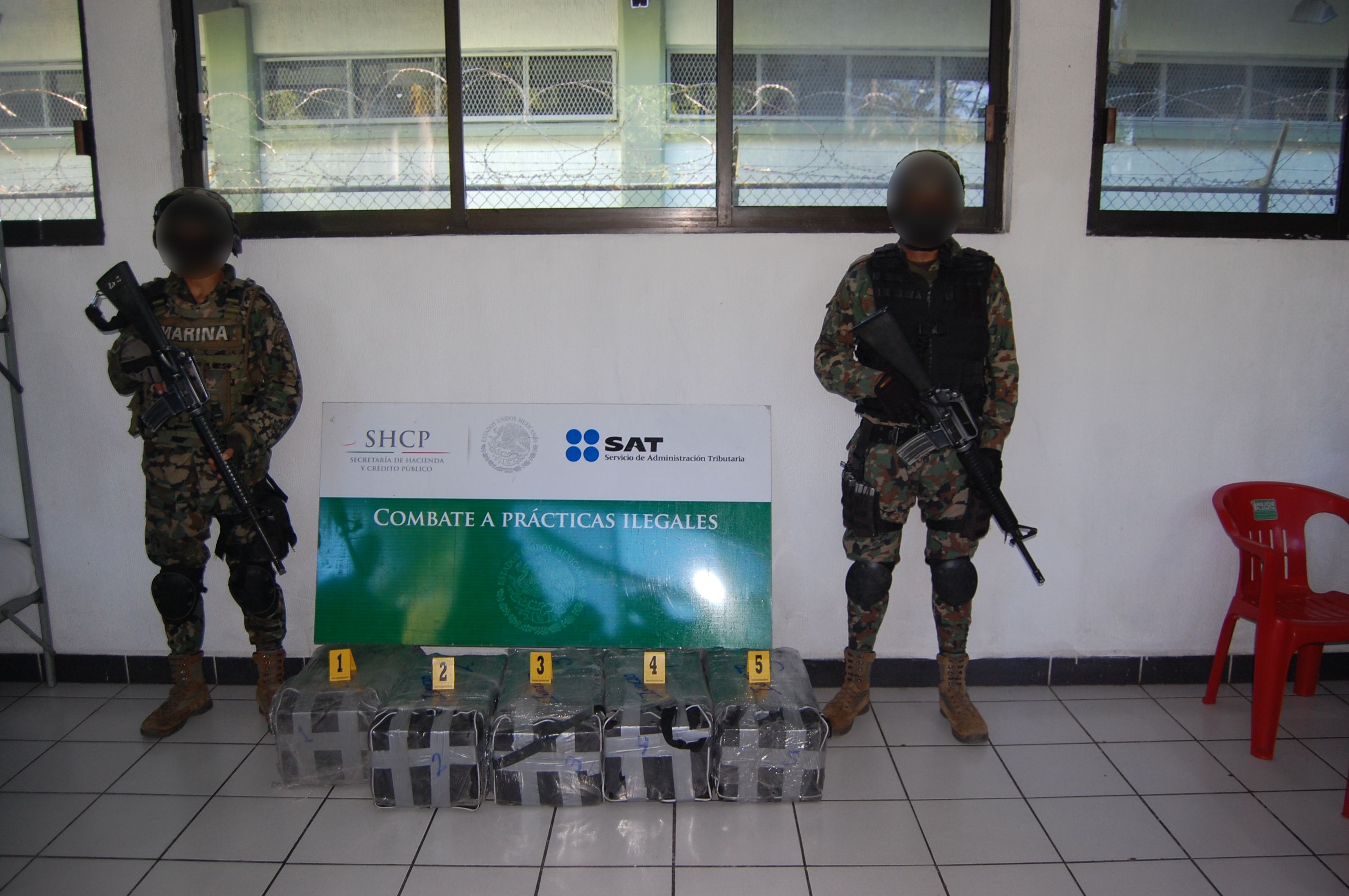 Aseguran cerca de 170 kilos de cocaína en Tamaulipas
