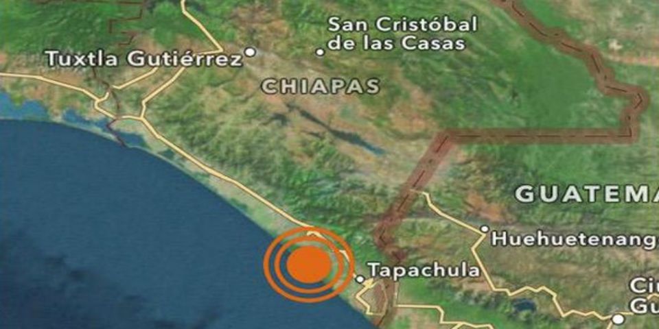 Se registran dos sismos con epicentro en Chiapas