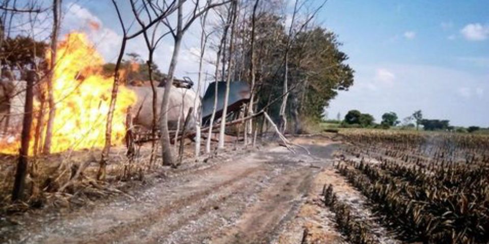 Descarrila tren cargado de químicos en Veracruz